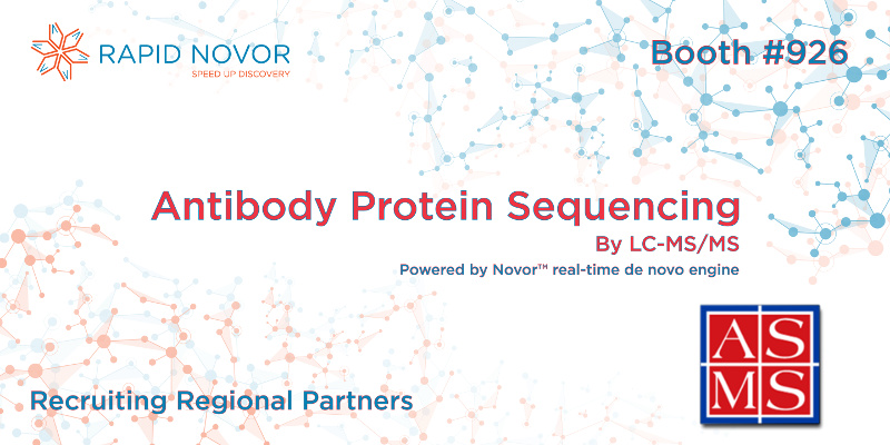 rapid novor antibody protein sequencing service ASMS 2017 booth